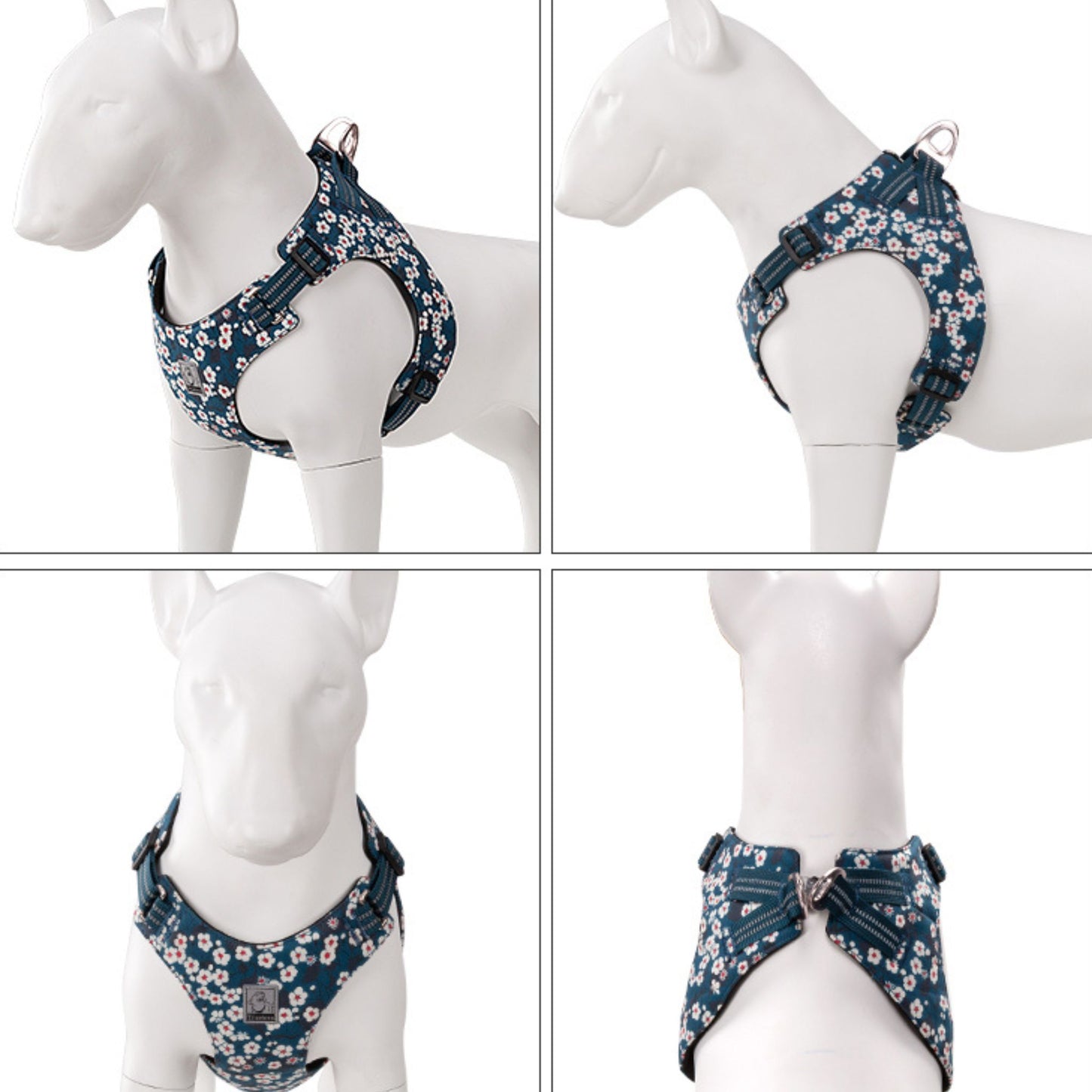 Floral Cotton Harness - Poppy Red