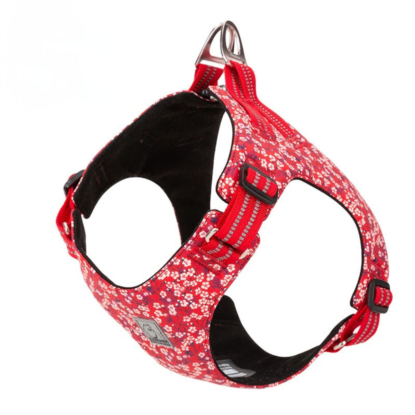 Floral Cotton Harness - Poppy Red