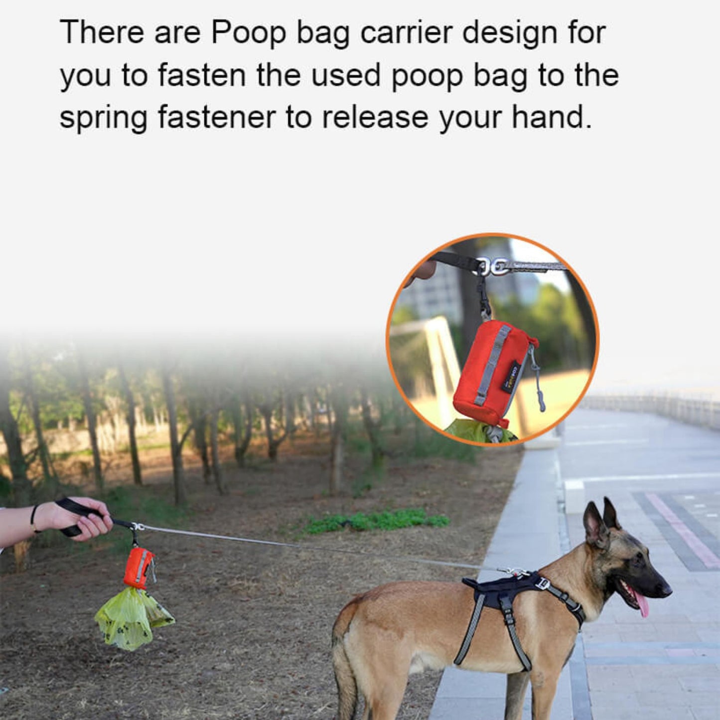 Clip-On Poop Bag Holder - Purple