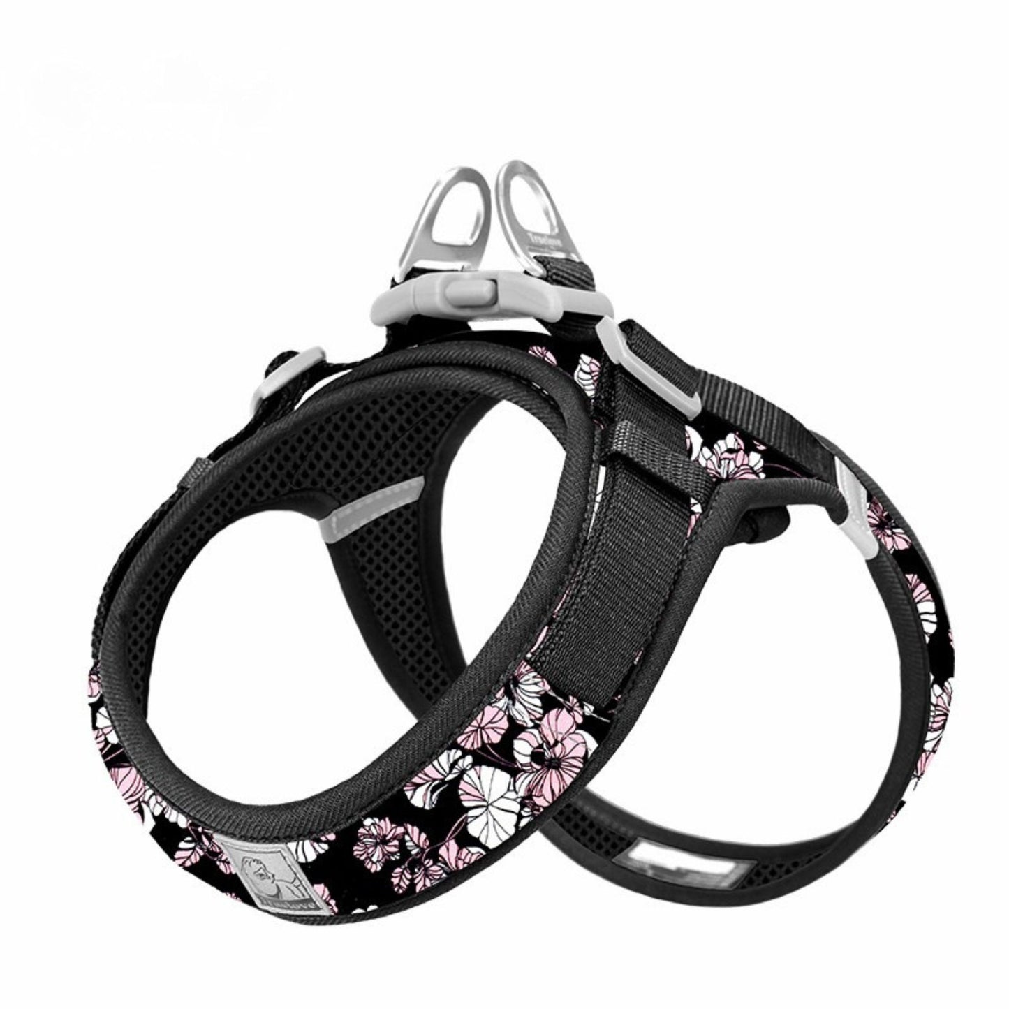 Floral Mesh Harness - Firecracker