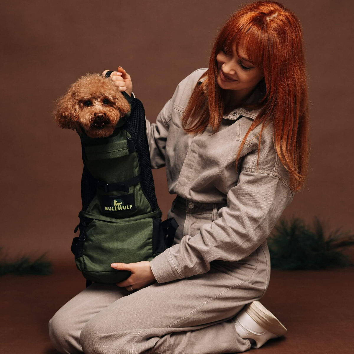 TrailLoad™ Small Dog Carrier Backpack — Forest Green Edition