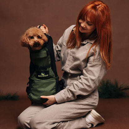 TrailLoad™ Dog Carrier Backpack — Forest Green Edition