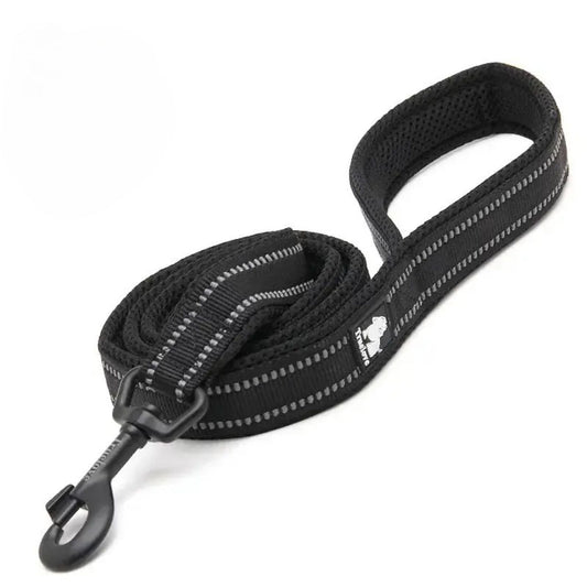 Reflective Soft Leash - Black