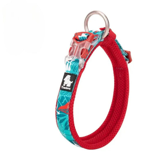 Floral Comfort Collar - Camouflage Blue
