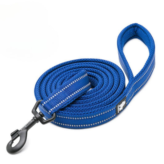 Reflective Short Leash - Royal Blue