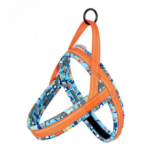 Everyday Floral Harness - Firecracker