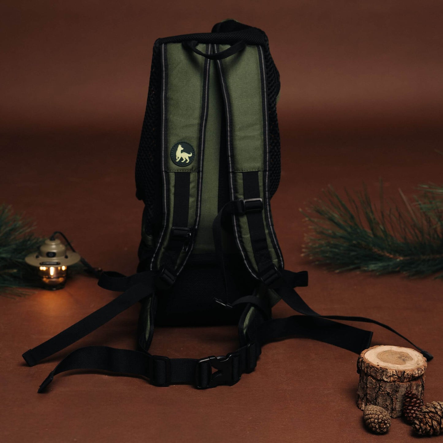 TrailLoad™ Dog Carrier Backpack — Forest Green Edition