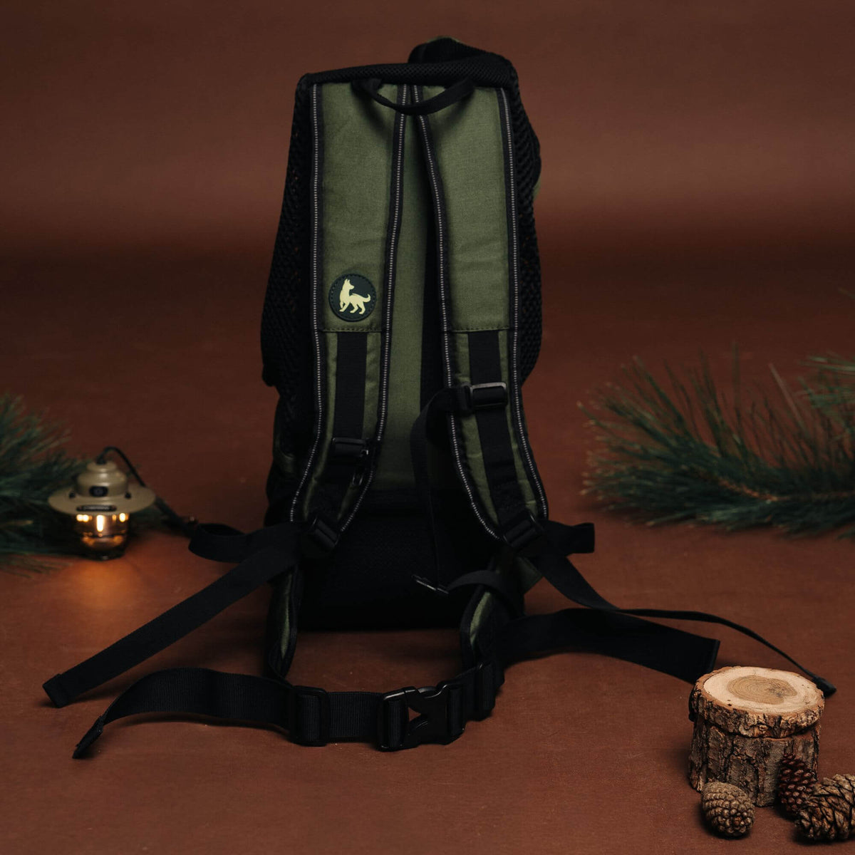 TrailLoad™ Small Dog Carrier Backpack — Forest Green Edition