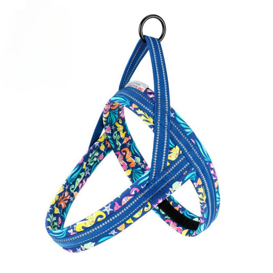 Everyday Floral Harness - Blue Atoll