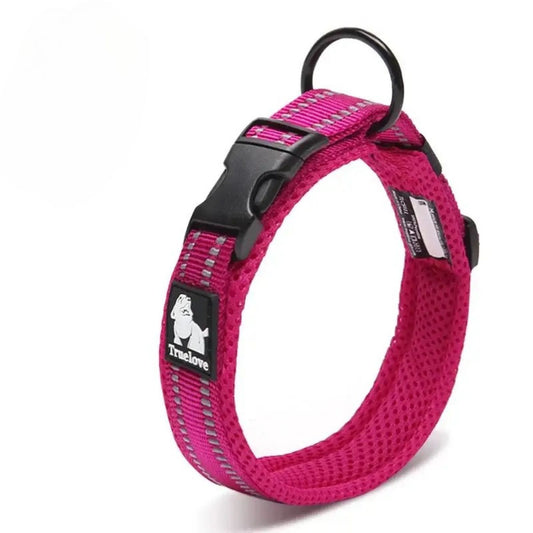 Mesh Control Collar - Fuchsia