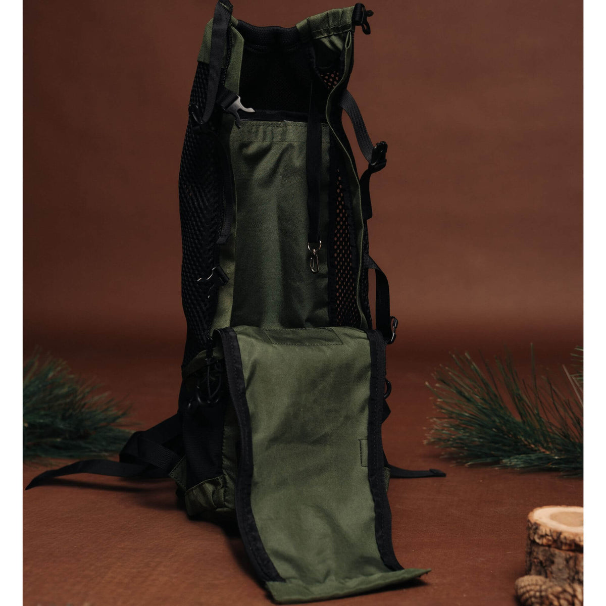 TrailLoad™ Small Dog Carrier Backpack — Forest Green Edition