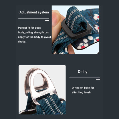 Floral Cotton Harness - Poppy Red