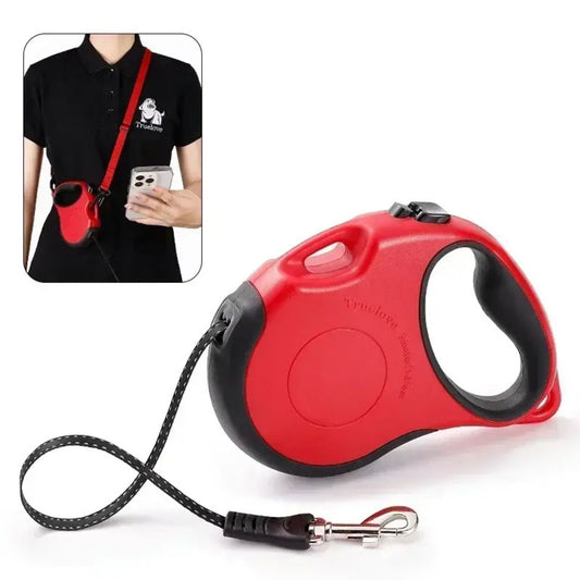 Tangle-Free Retractable Leash - Red