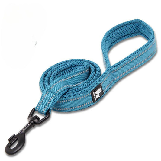 Reflective Short Leash - Blue