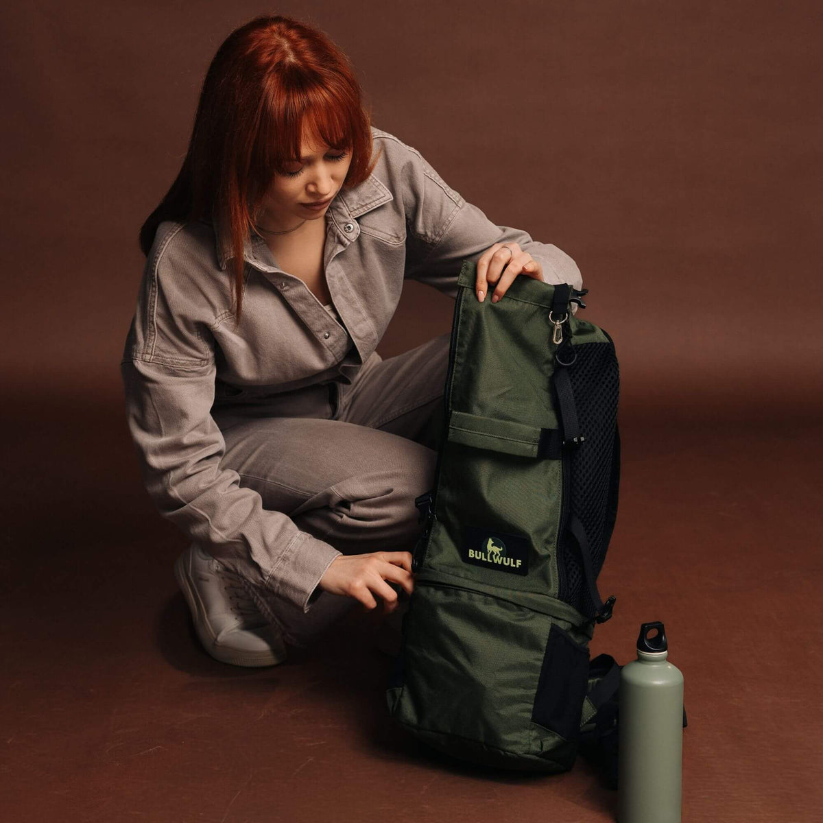 TrailLoad™ Small Dog Carrier Backpack — Forest Green Edition