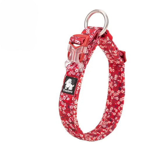 Floral Comfort Collar - Poppy Red