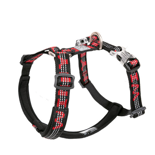 Chest Strap Harness - Black Reflective