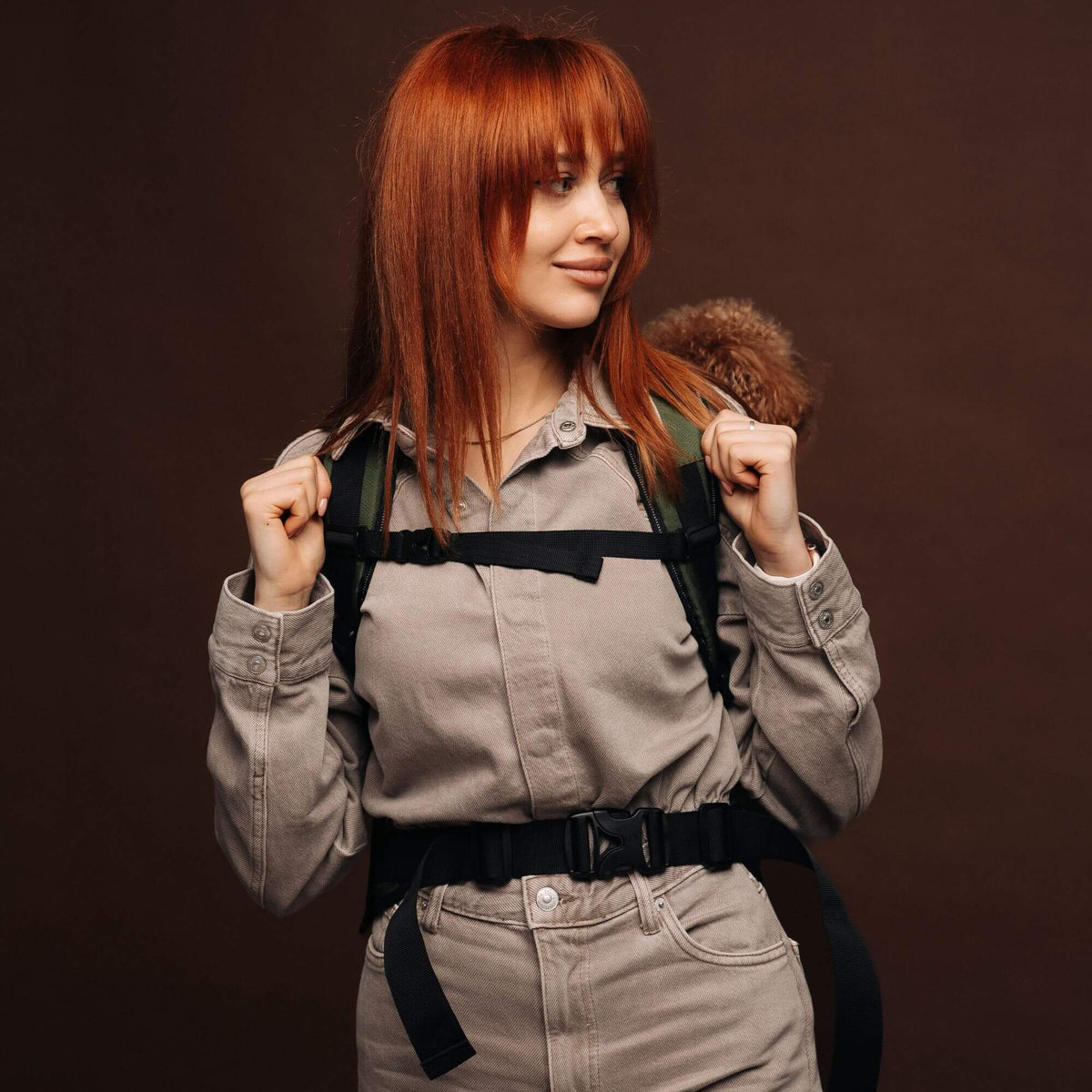 TrailLoad™ Small Dog Carrier Backpack — Forest Green Edition